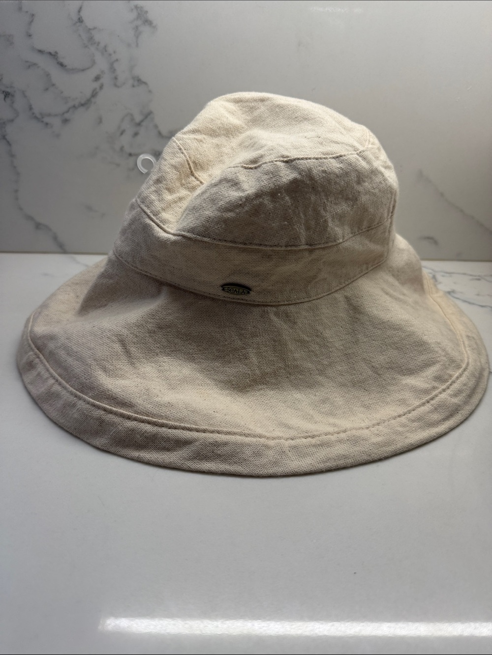 Scala Wide-Brim Sun Hat - Cream